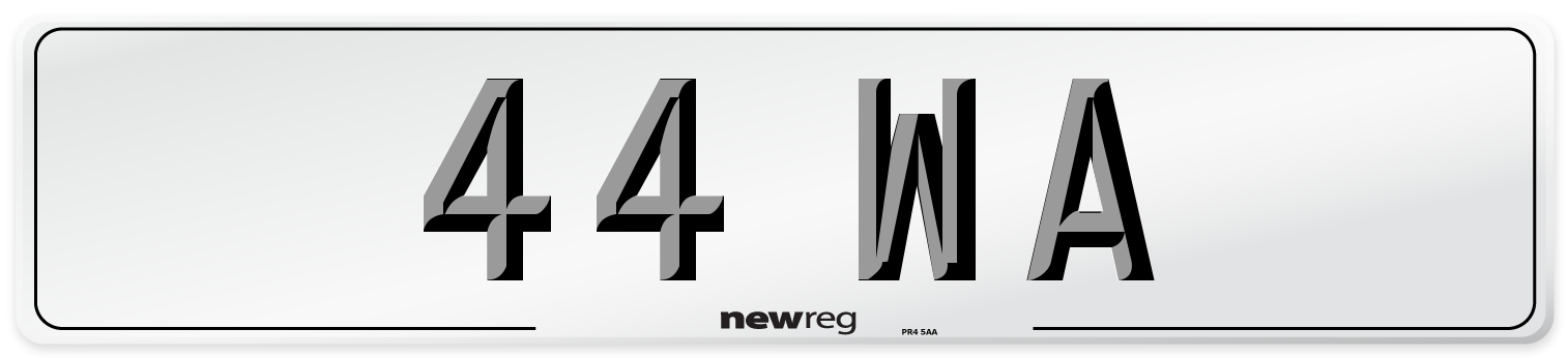 44 WA Number Plate from New Reg
